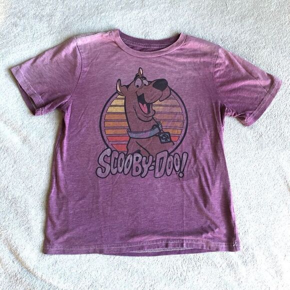 Scooby Doo Purple Vintage Inspired Kids Graphic T-Shirt - Picture 1 of 8